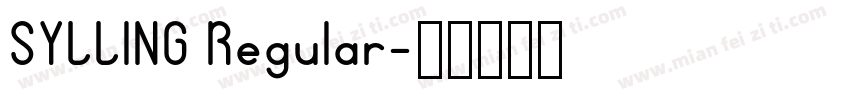 SYLLING Regular字体转换